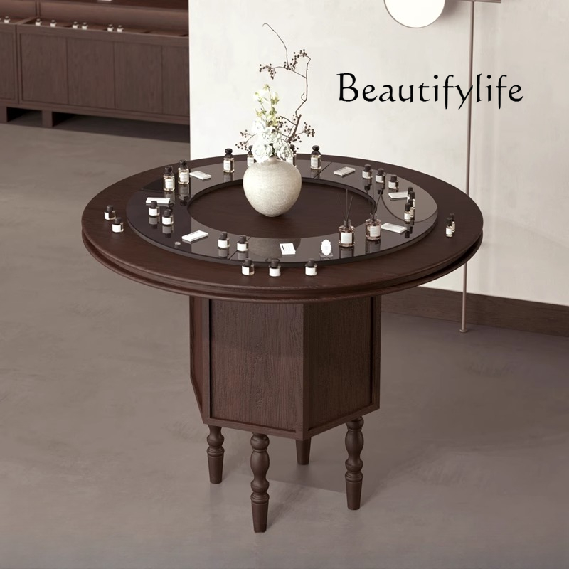 Perfume Fragrance Store - Duftladen Nakajima-tai Parfüm-Ausstellungstisch, runder Schönheits-Ausstellungstisch, Wassertisch,