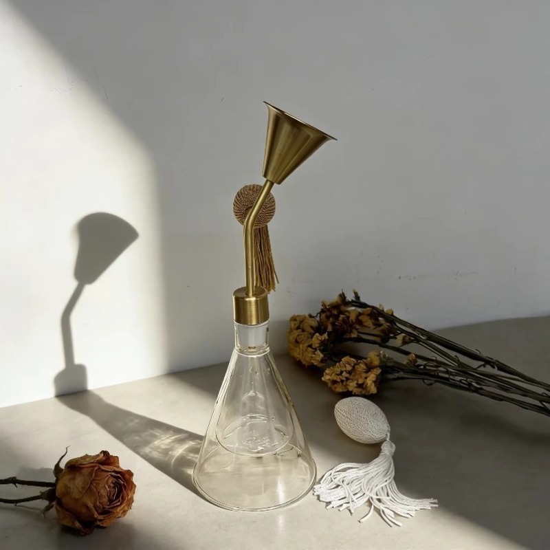 Perfume Fragrance Store - Elegante Parfümflasche mit Quastenverzierung, transparente Dufttestflasche