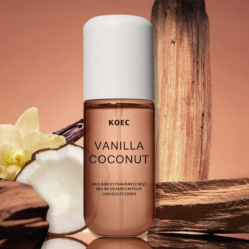 Perfume Fragrance Moisturizer - KOEC Vanille- und Kokosnuss-Duftnebelparfüm, erfrischend, feuchtigkeitsspendend,