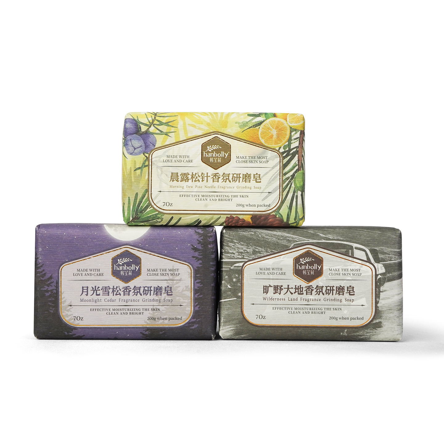 Perfume Fragrance Bar - Hanbolly 200 g französische Parfümmühlenseife, New