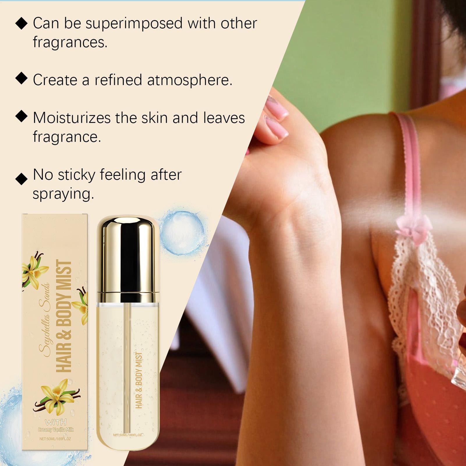 Perfume Fragrance Moisturizer - Vanille-Parfüm, anhaltende Skyy-Duftcreme, Vanille-Parfüm, Haar-Körper-Parfüm-Spray, duftender,